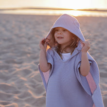 Charger l&#39;image dans la galerie, Poncho à Capuche Enfant - Lavande
