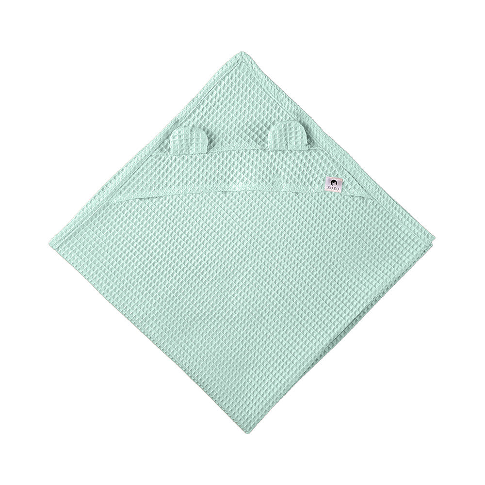 Children's Towel with Hood - Light Mint