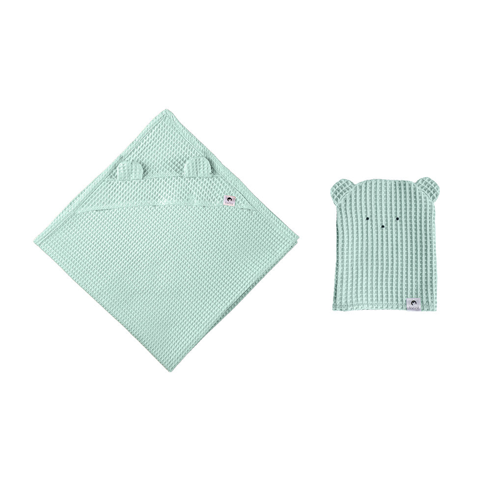 Ensemble de Serviettes Enfant - Menthe Claire