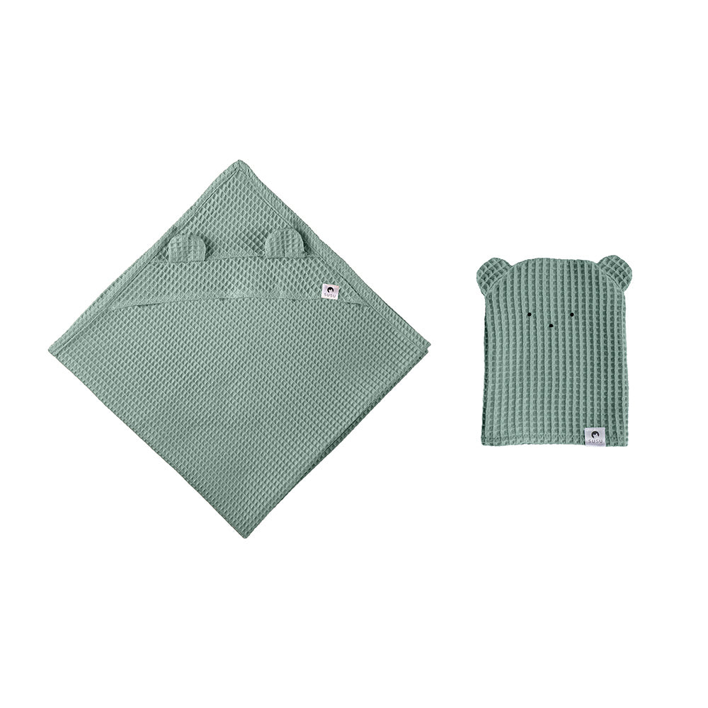 Children's Towel Set - Old Green