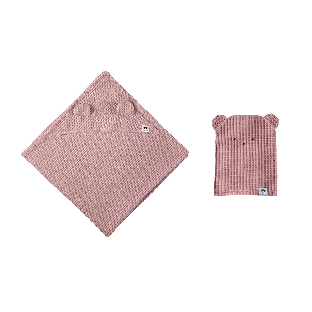 Ensemble de Serviettes Enfant - Vieux Rose