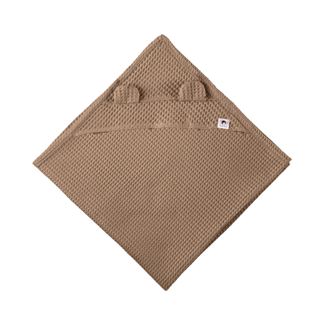 Children's Towel with Hood - Taupe Brown